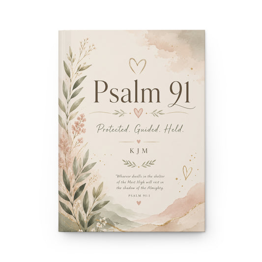 Psalm 91 Hardcover Journal – Protected, Guided, Held Floral Faith Notebook