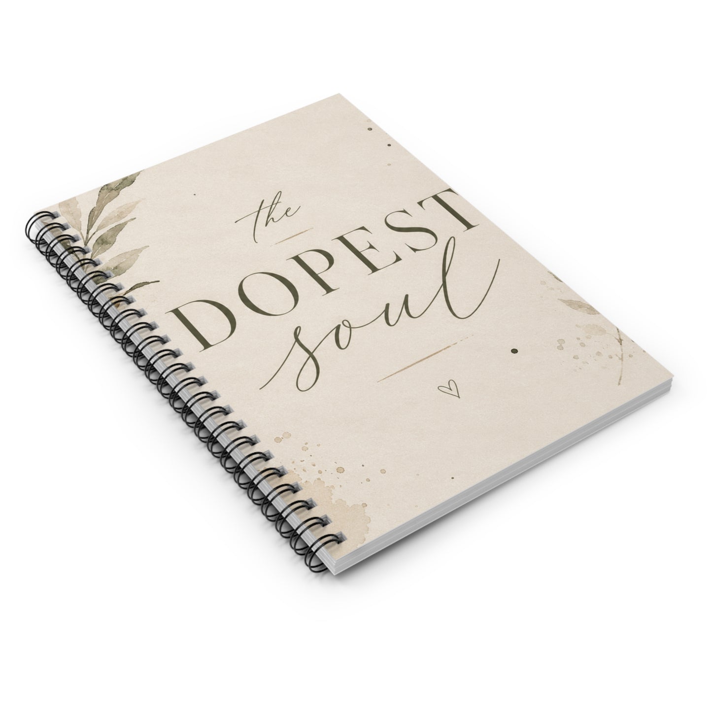 The Dopest Soul Spiral Notebook | Ruled Journal, Minimal Boho Typography